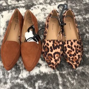 Time and Tru loafers size 7.5 NWT leopard and Tan